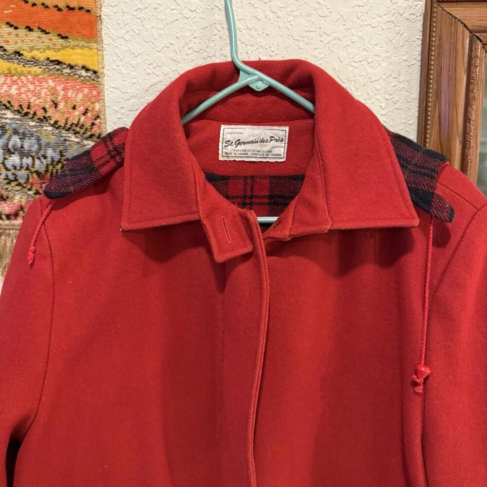 Vintage 70s RARE St. Germain Des Près Wool‎ Lined Jacket Size XL - Picture 3 of 7